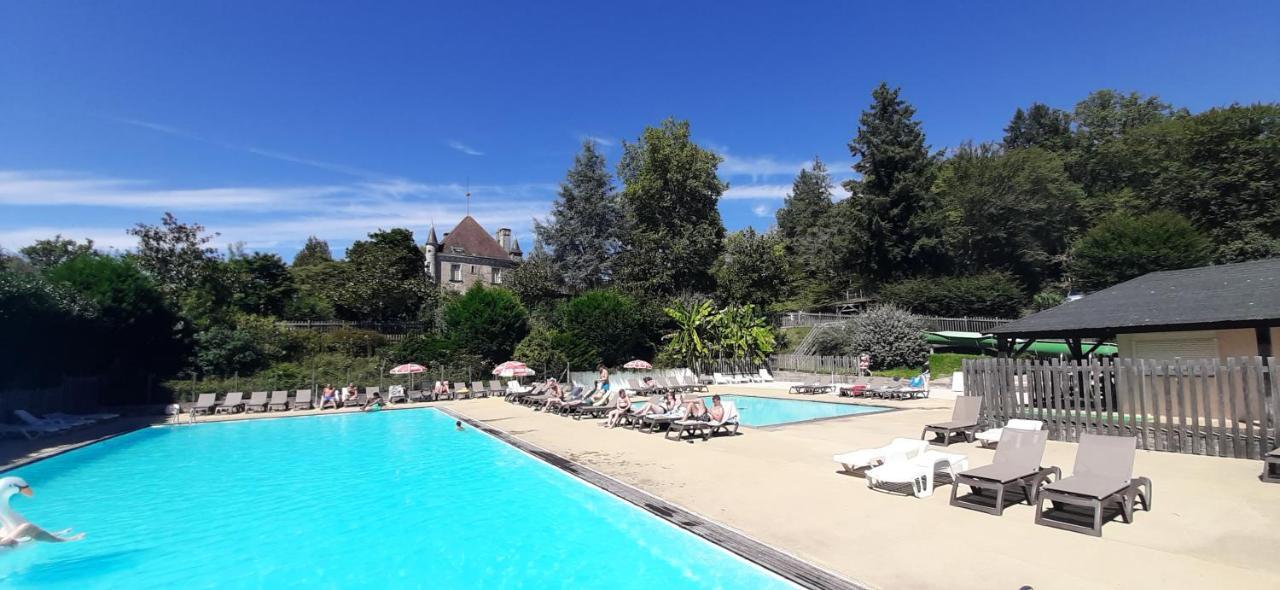 Chalet-dordogne B10 camping Château Le Verdoyer - Champs Romain, Dordogne Puyhardy  Extérieur photo